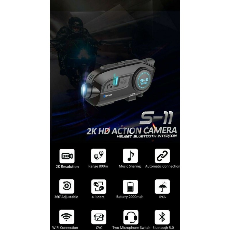 Scs helmet 2025 bluetooth intercom